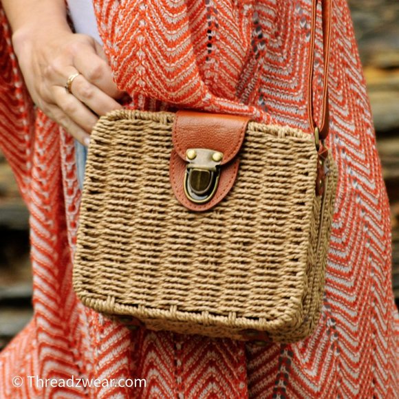 86432 Woven Straw Bag - Picture 6 of 8